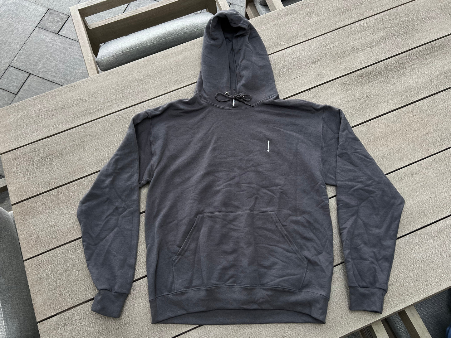 Embroidered Exclamation Hoodie