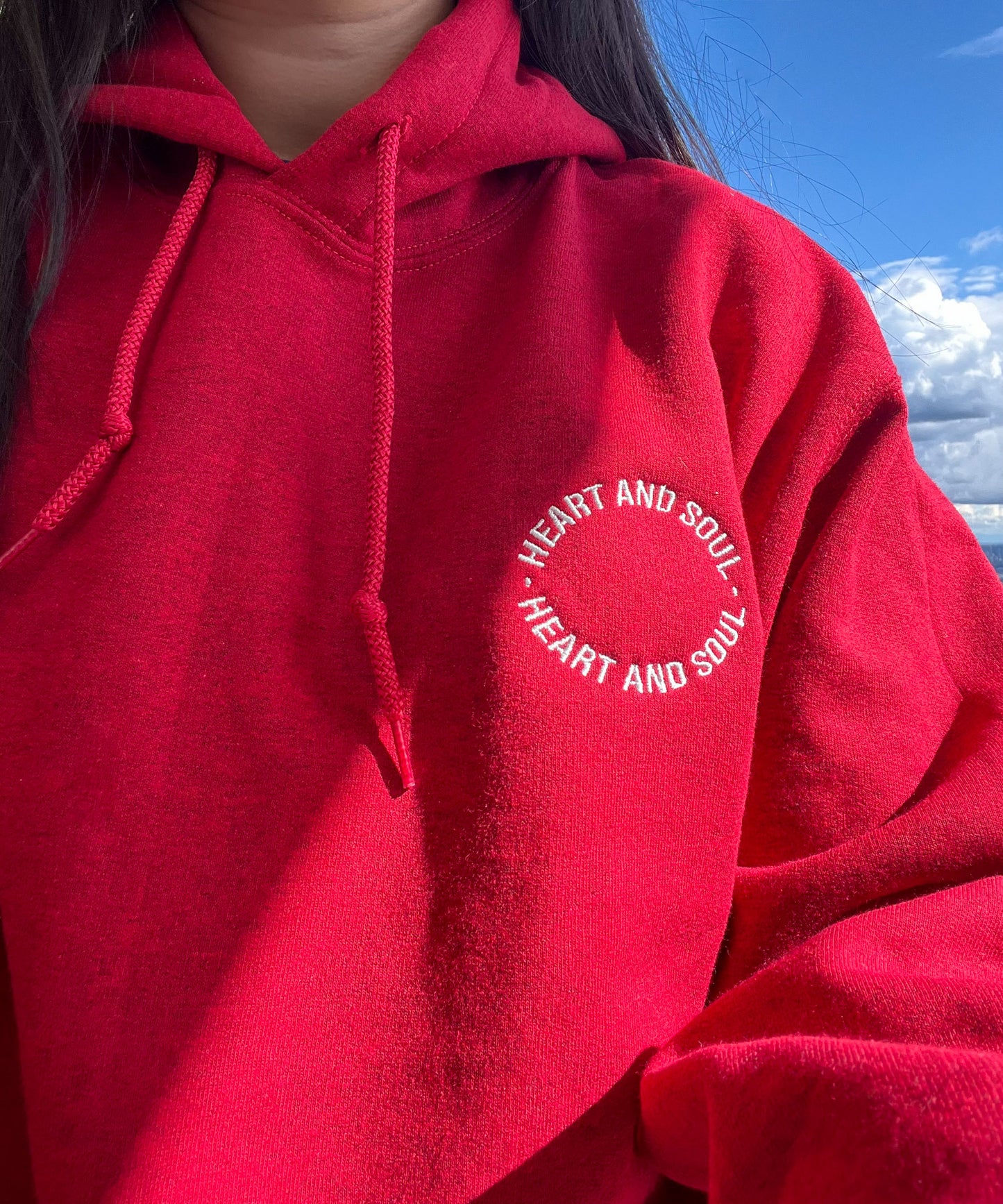 Embroidered Heart and Soul Hoodie