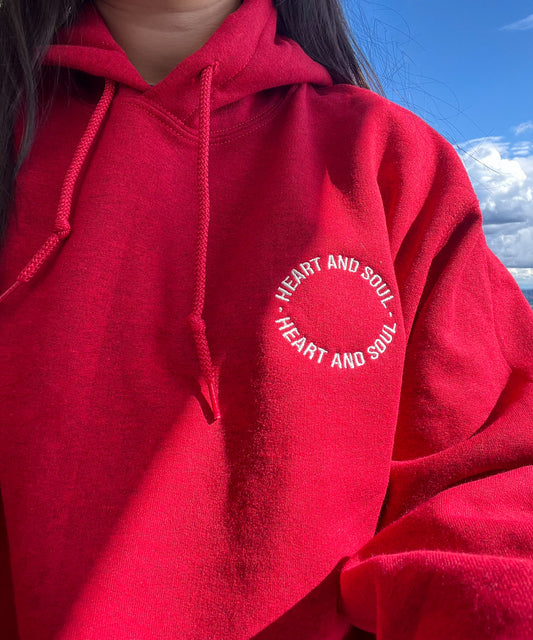 Embroidered Heart and Soul Hoodie