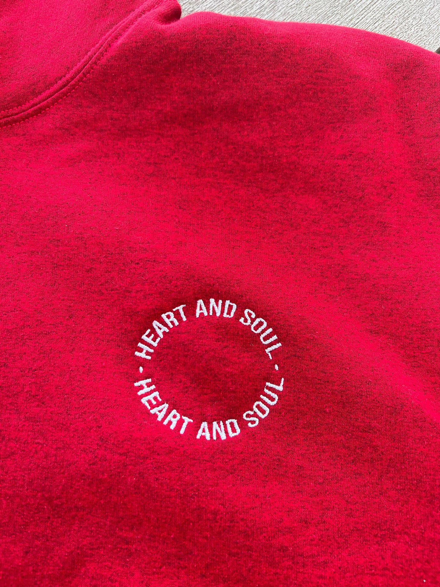 Embroidered Heart and Soul Hoodie
