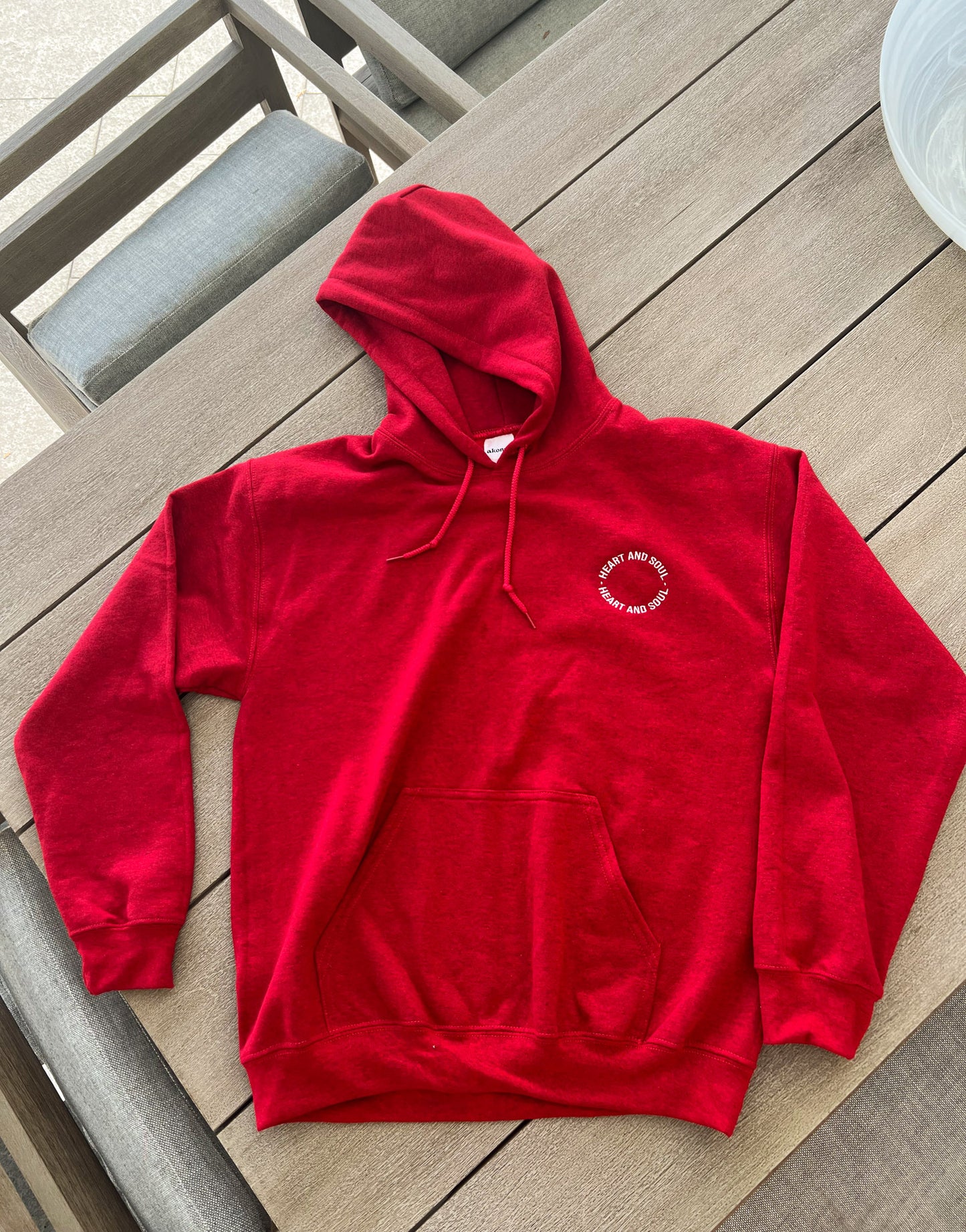 Embroidered Heart and Soul Hoodie