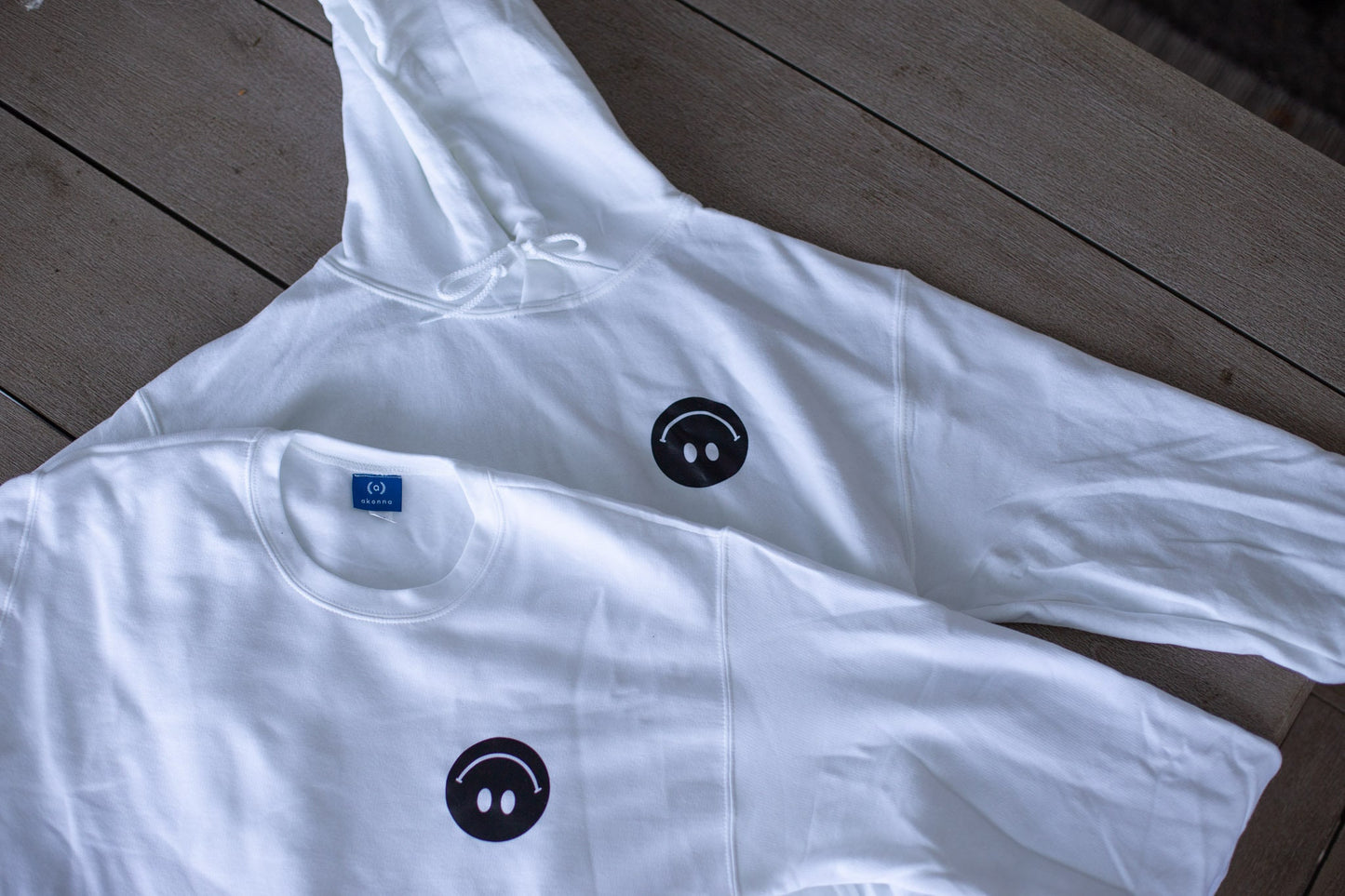 Upside Down Happy Face Crewneck - Filled