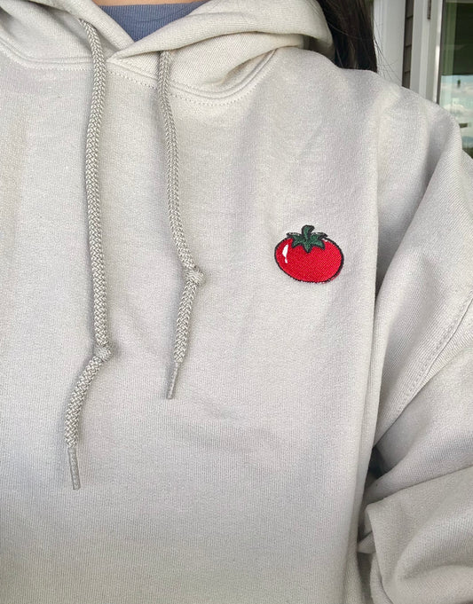 Embroidered Tomato Hoodie