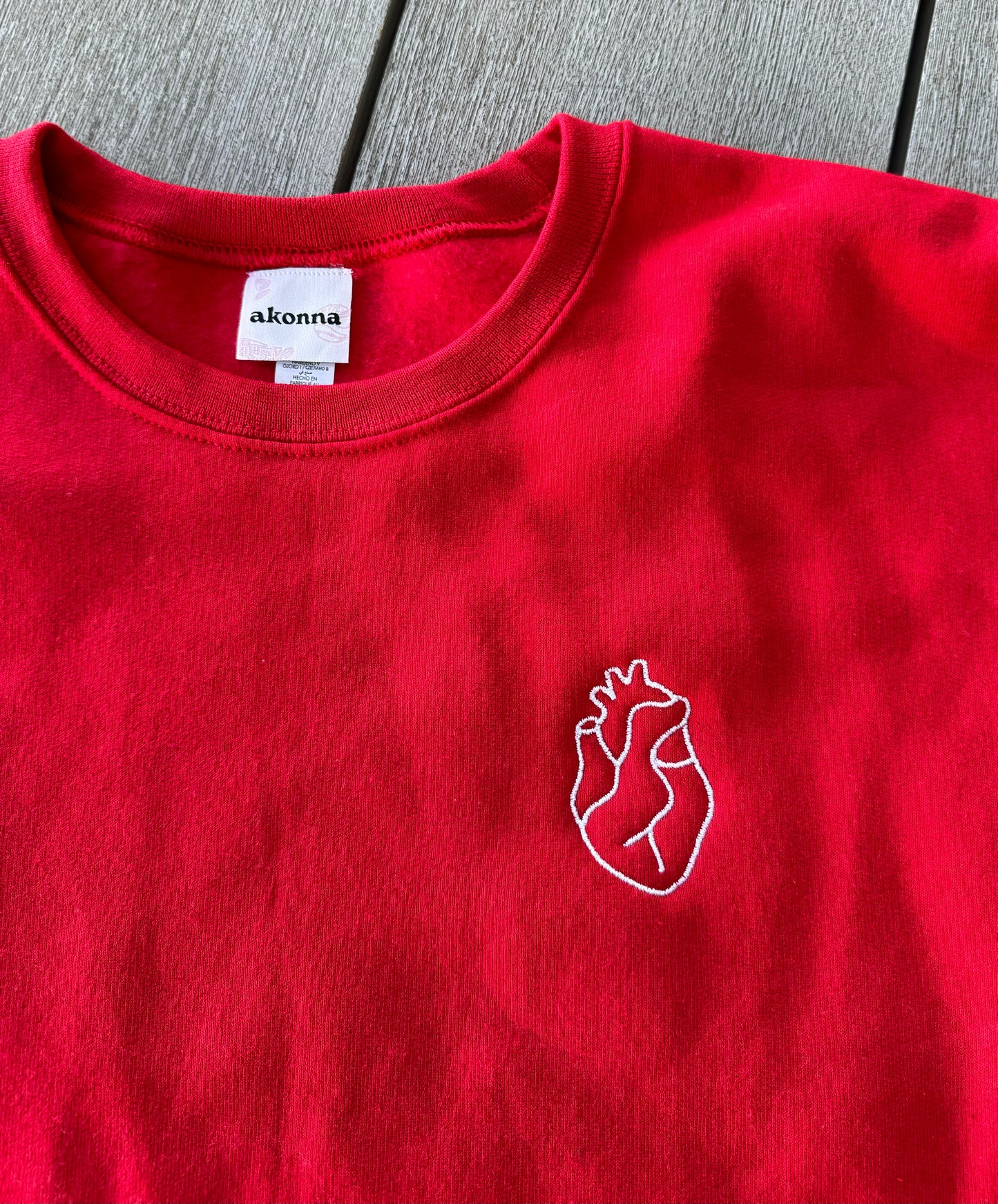 Embroidered Heart Aorta Crewneck