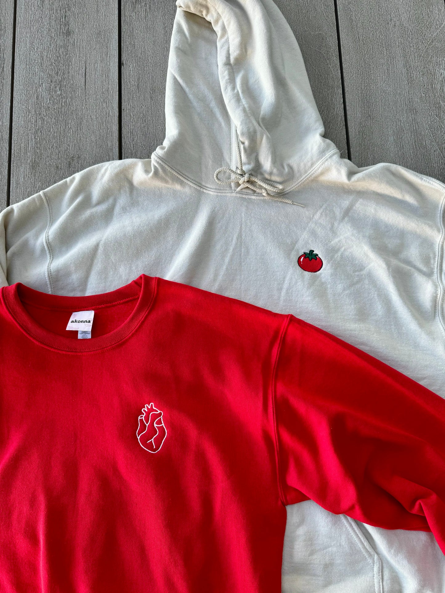 Embroidered Heart Aorta Crewneck