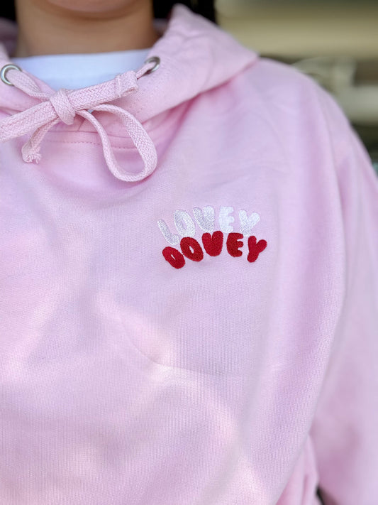 Embroidered Lovey Dovey Hoodie