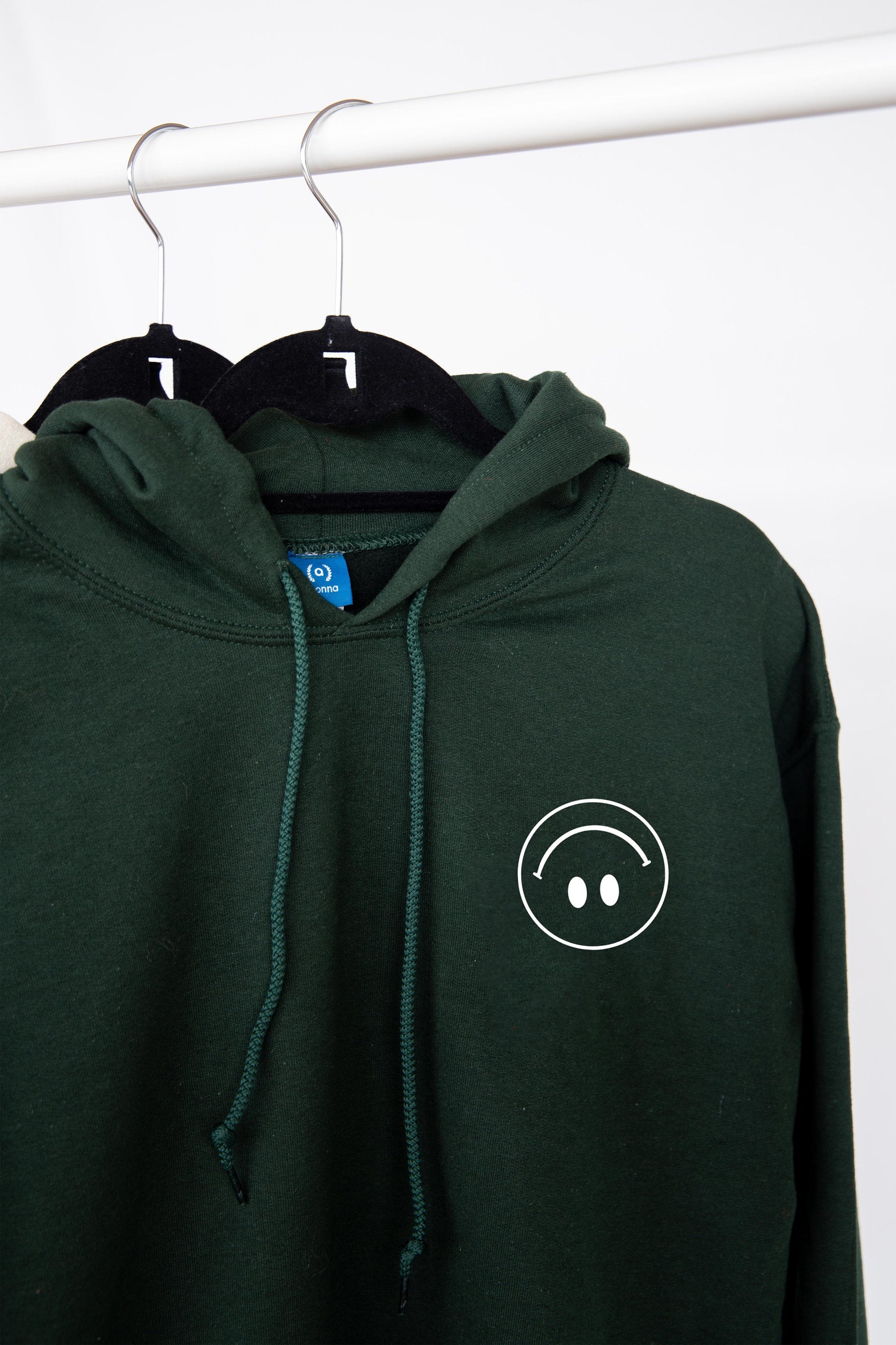 Upside Down Happy Face Hoodie